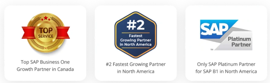 SAP Business One Wholesale Distribution ERP Badge - aclaros